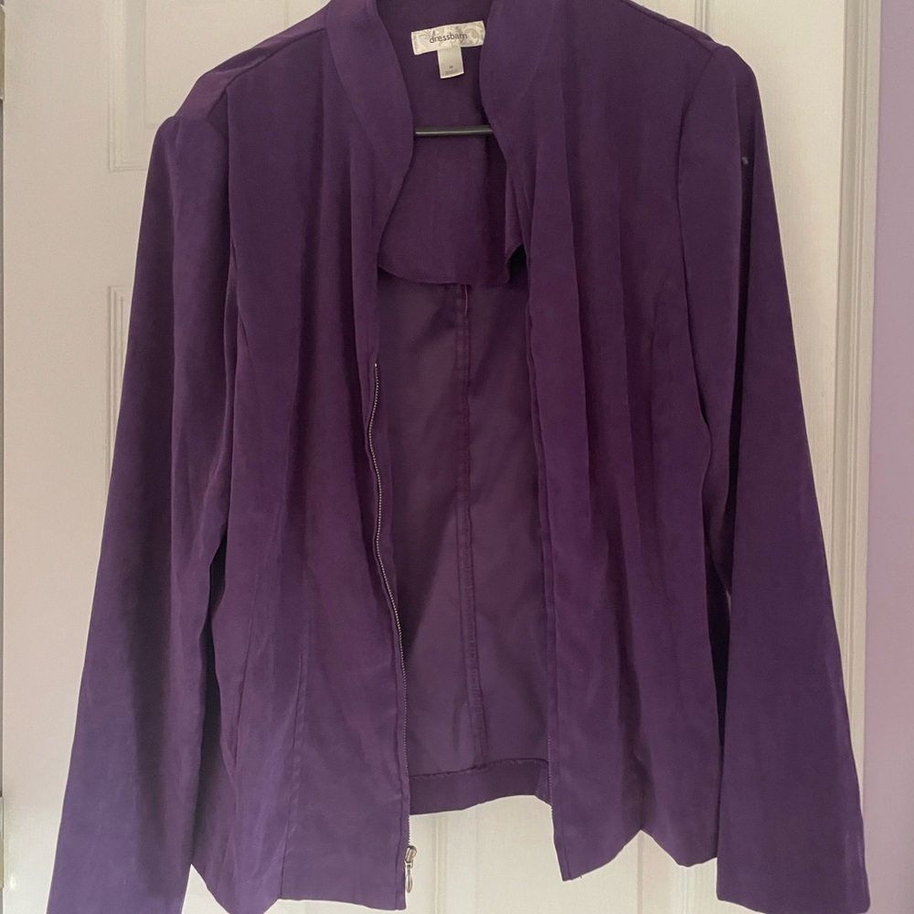 Lightweight suede jacket